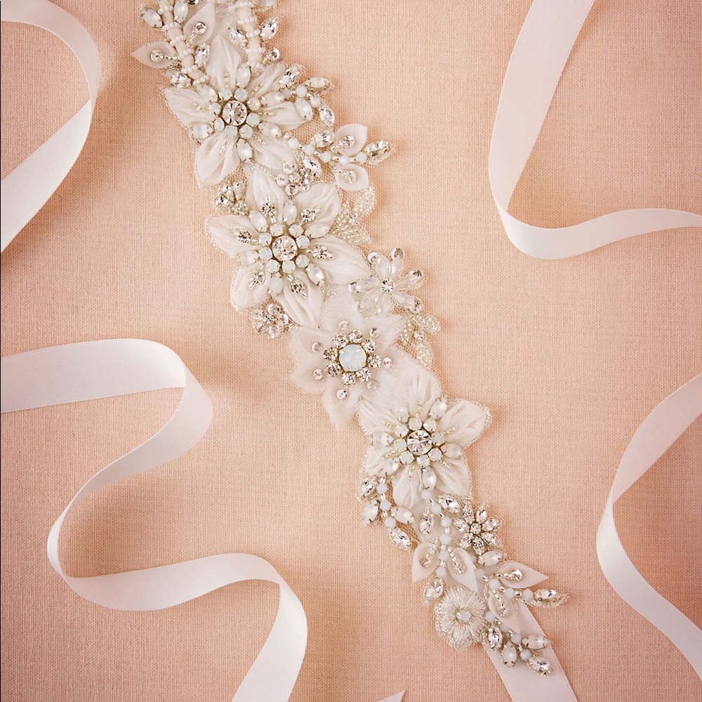 BHLDN Misty Petal Bridal Sash